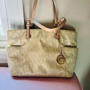 Michael Kors Tote - white and beige